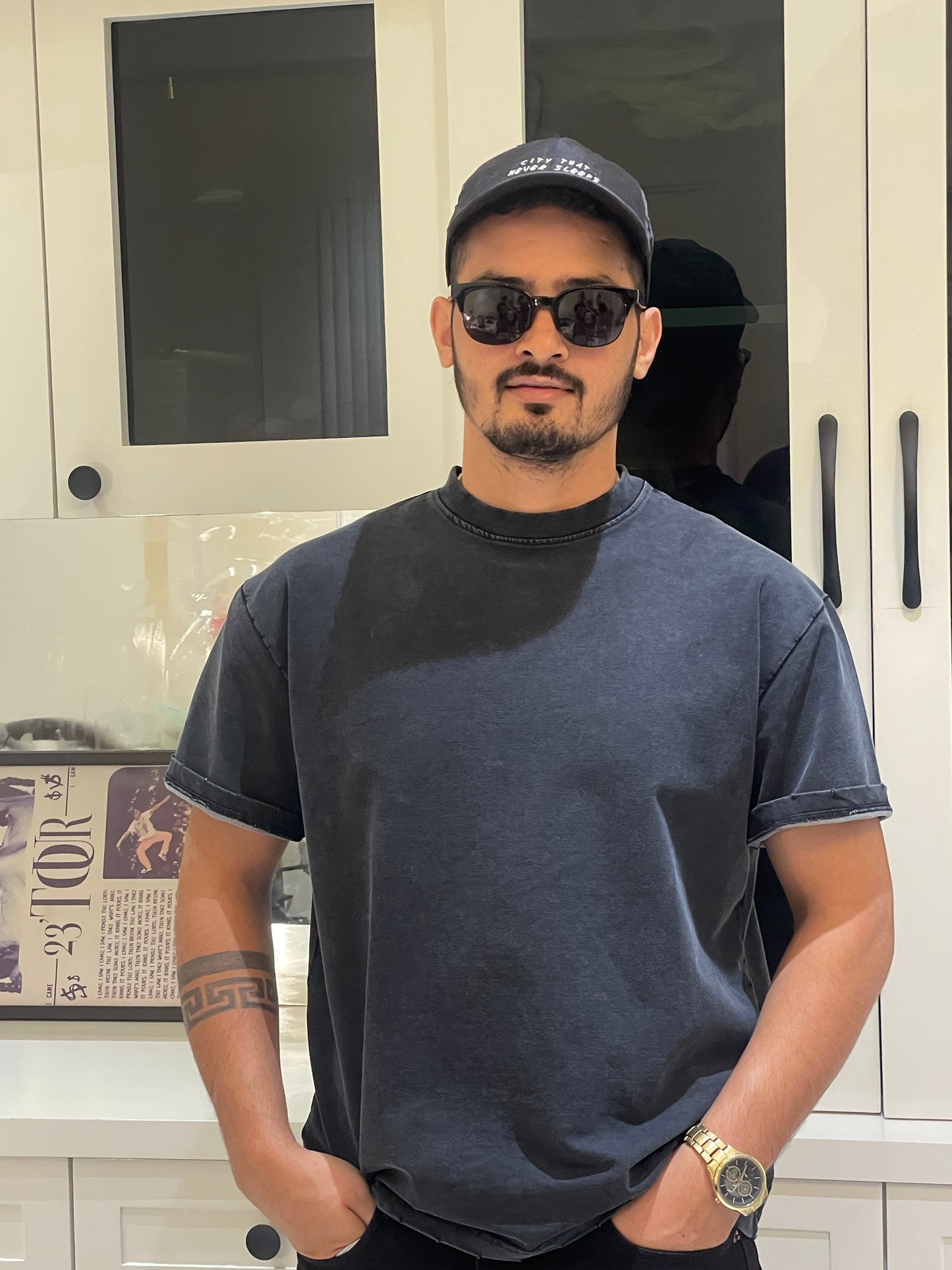 Blank Storm Fade Boxy Tee – Grey Acid-Wash