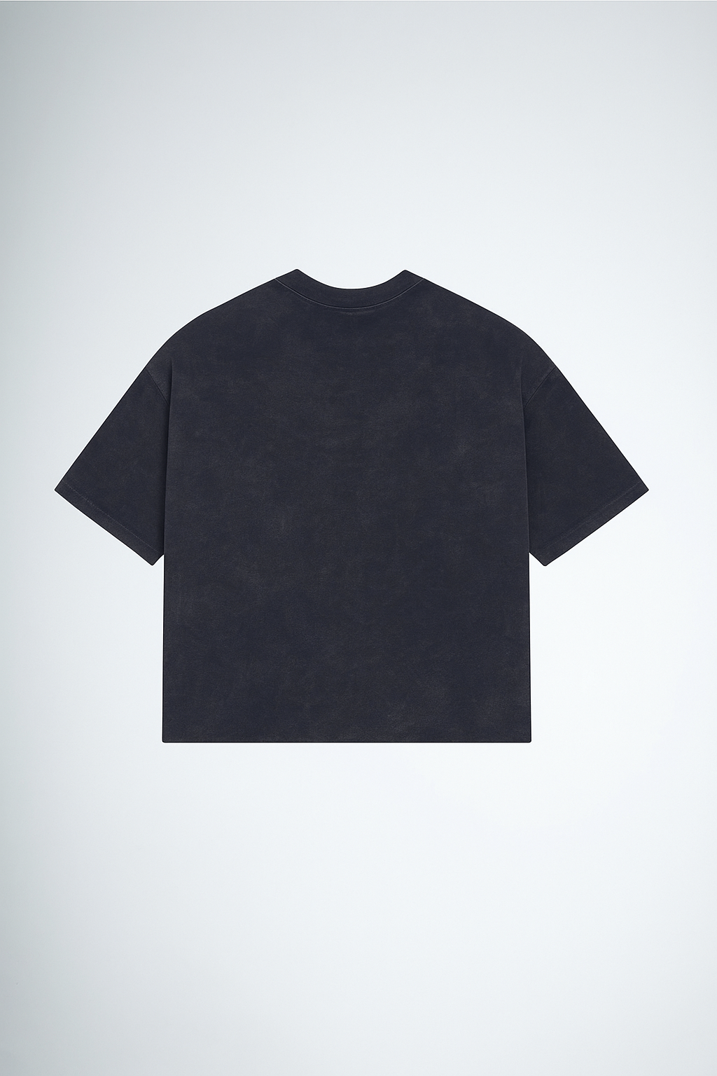 THEREALIST Storm Fade Boxy Tee – Grey Acid-Wash