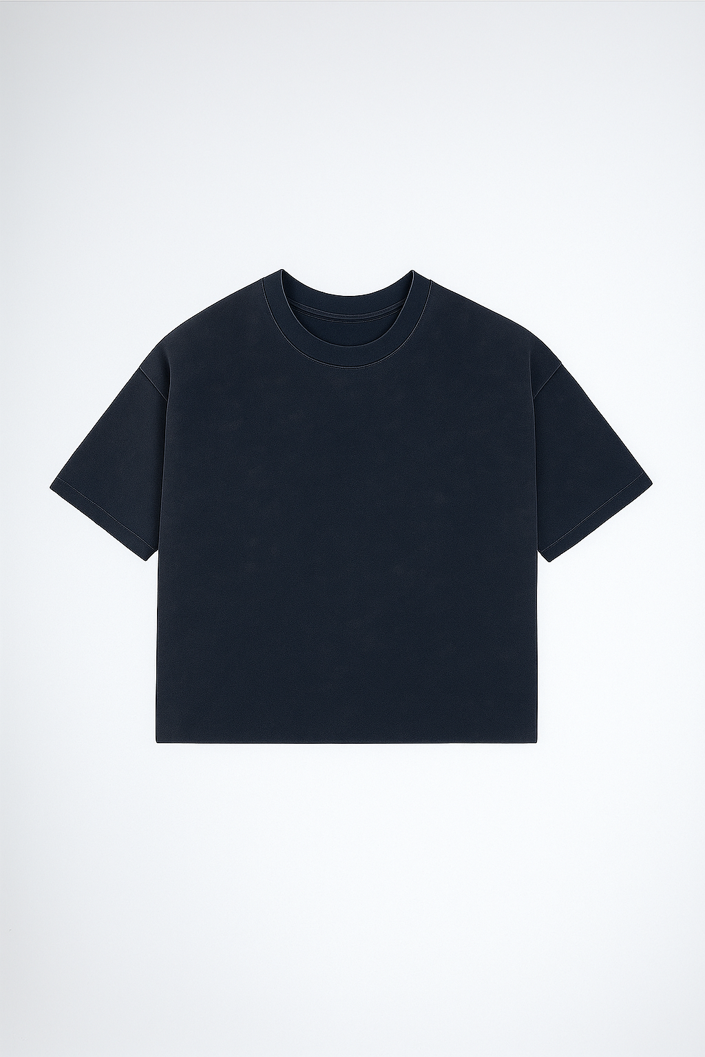 Blank Storm Fade Boxy Tee – Grey Acid-Wash